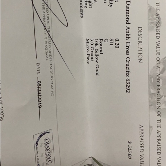 Diamond Ankh Pendant - Picture 2 of 3